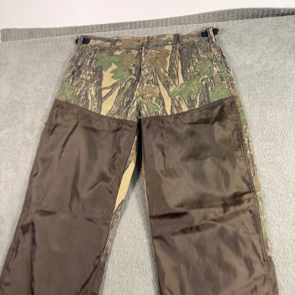 Winchester Mens Camo Brush Guard Hunting Pants Brown Woodland Camouflage Large